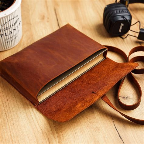 Leather Book Sleevebook Cover Bagbig Book Coversmall Book Etsy