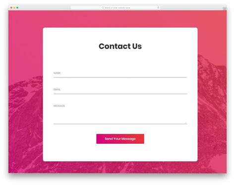 HTML Contact Forms How To Create And Best Free Modern Ones For You