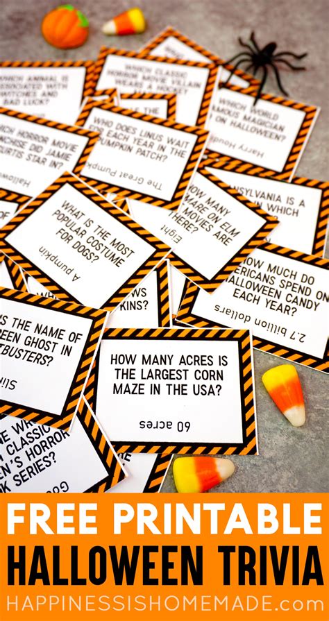 Printable Halloween Trivia Game Happiness Is Homemade