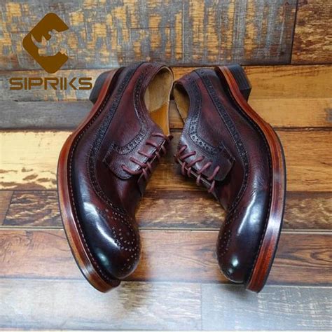 Sipriks Luxury Imported Italy Calf Leather Goodyear Welted Shoes Mens