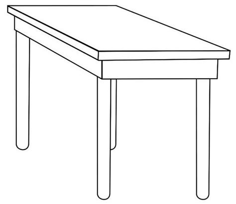Simple Table Coloring Page