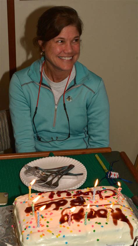 The Birthday Girl Cheryl Morrison With Her Specially Made Cake During