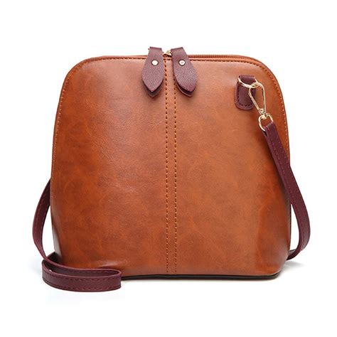 Brown Cross Body Bag Womens Small Shoulder Handbag Classic Messenger