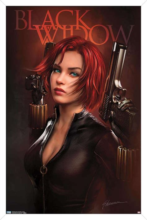 Marvel Comics Black Widow Two Guns Poster