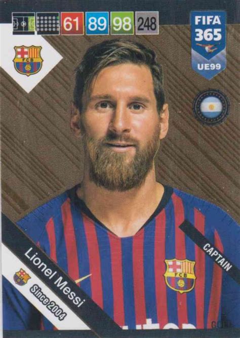 Adrenalyn Xl Fifa 365 2019 Update 099 Lionel Messi Fc
