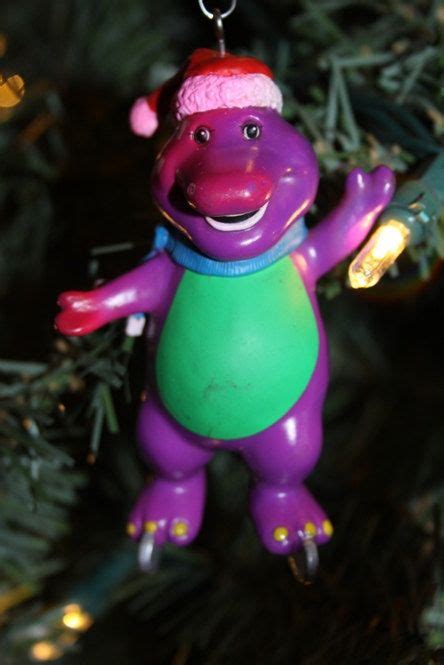 Barney Recycled Repurposed Christmas By Nannashiddentreasure