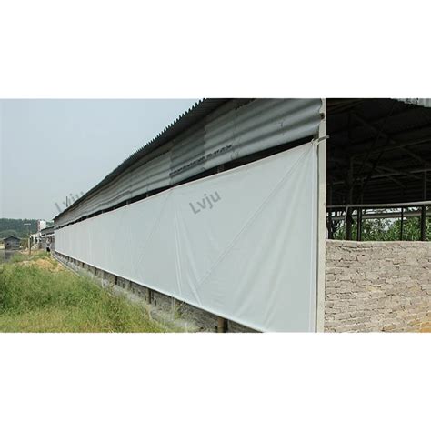 Lvju Poultry Side Curtain Custom Size Pvc Tarpaulin For Poultry Farm