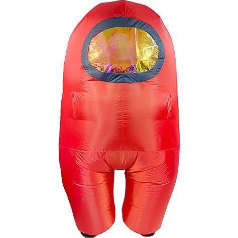 Adult Red Among Us Inflatable Costume Party City