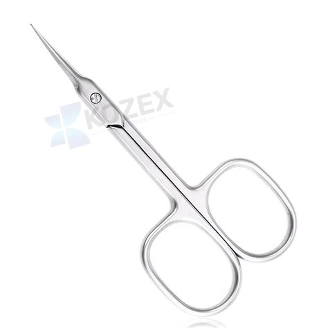 German Stainless Steel Extra Fine Point Manicure Nail Scissors Curved