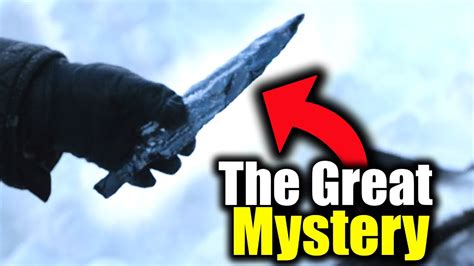 The Greatest Mystery Of Game Of Thrones Dragonglass Revealed Youtube
