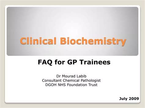 ppt clinical biochemistry powerpoint presentation free download id 4022595