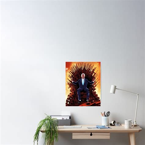 Dark Brandon On The Throne Poster For Sale By Groovyjoe Redbubble