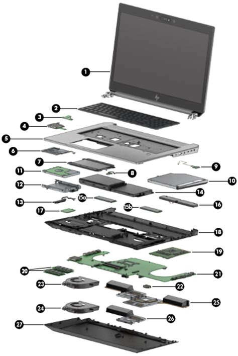 Hp Zbook 17 G6 Mobile Workstation Illustrated Parts Hp Customer