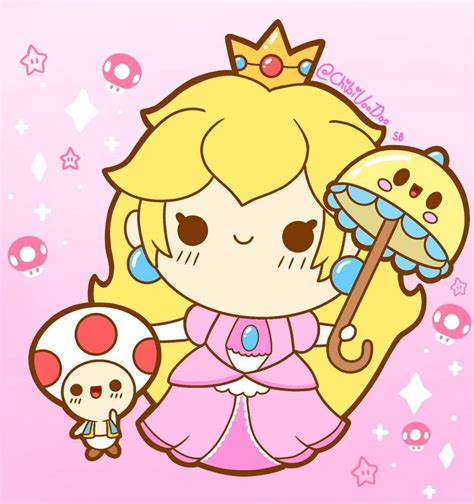 Princess Peach Chibi Hard Enamel Pin Video Game Pin Kawaii Etsy