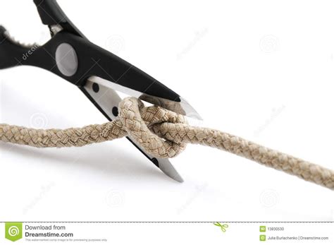 Cut Gordian Knot Stock Photo Image 13830530