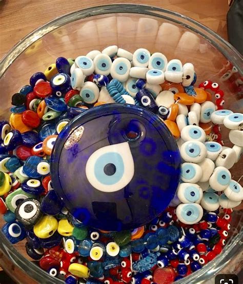 5 Pcs Evil Eye Beads Nazar Glass Beads Blue Evil Eye Charm Etsy