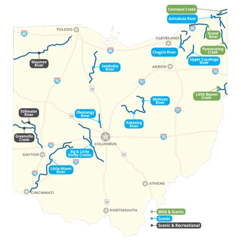 Ohio Scenic Rivers Map