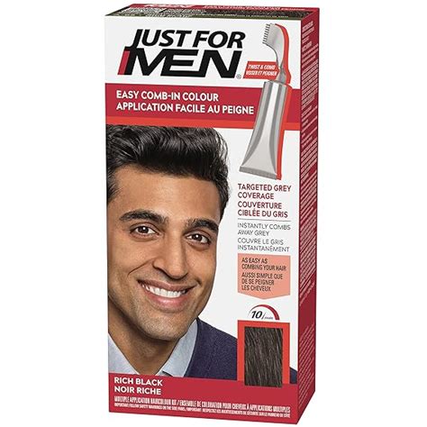 Just For Men Easy Comb In Color Mens Hair Dye Easy No Mix Application With Comb