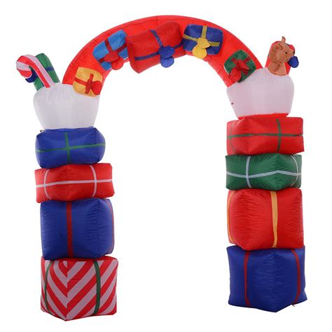 8ft Airblown Inflatable Christmas Xmas Santa Arch T Box Decor