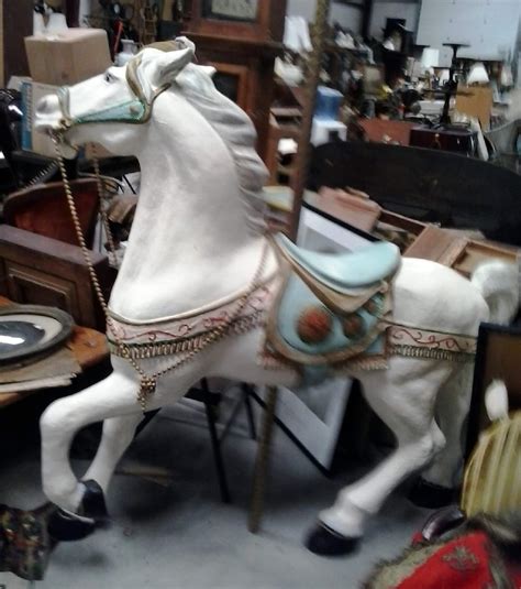 1990s Fiberglass Carousel Horse Sold