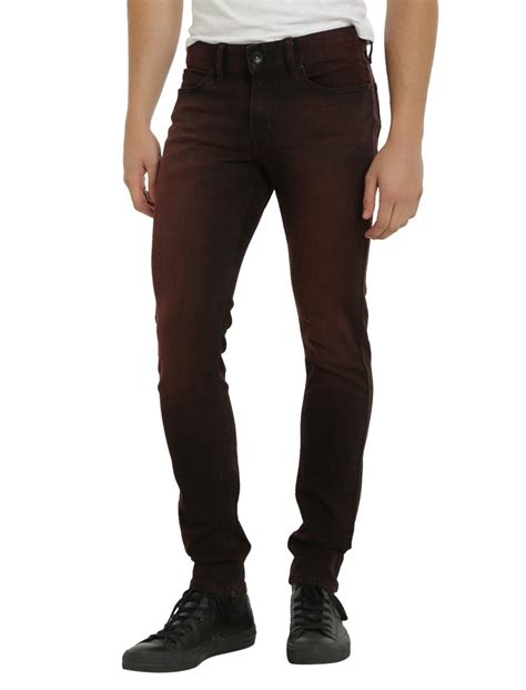 Xxx Rude Red Wash Skinny Jeans Hot Topic