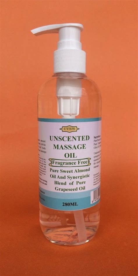 Unscented Massage Oil 280ml Cte Marketing