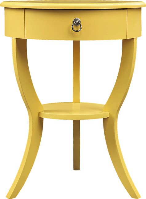 Zellman Yellow Accent Table Rooms To Go