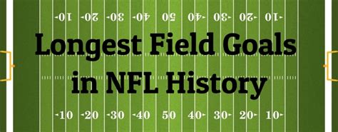 10 Longest Field Goals In Nfl History