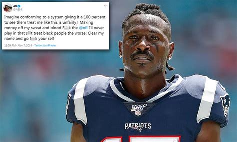 Antonio Brown Says He Is Done With The Nfl Because It Treats Black