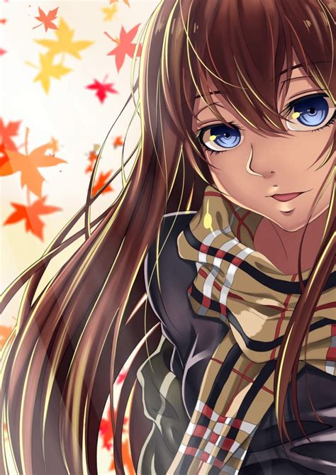 29 Best Photos Anime With Brown Hair Original Characters Long Hair Brunette Blue Eyes