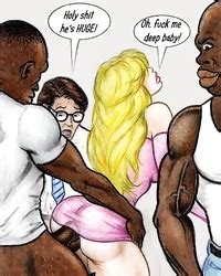 Interracial Cuckold Cartoon Dessin De Candaulisme