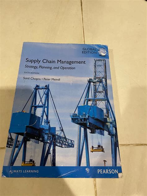 Supply Chain Management Strategy Planning And Operation Sixth
