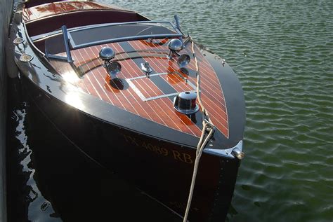 Classic Mahogany Wooden Boat Photograph By Daniel Burgess Pixels