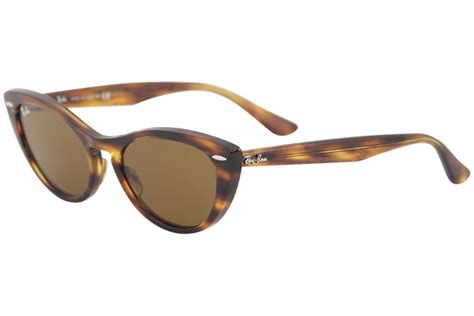 ray ban nina rb4314n rb 4314 954 33 striped brown cat eye rayban sunglasses 54mm ebay