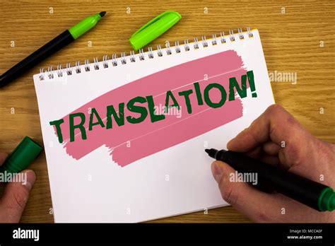 Escritura A Mano Conceptual Mostrando La Traducci N Llamada Motivacional Foto De Negocios