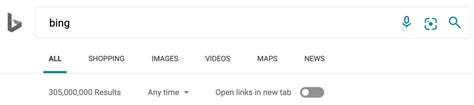 Bing Testing Open Links In New Tab Toggle