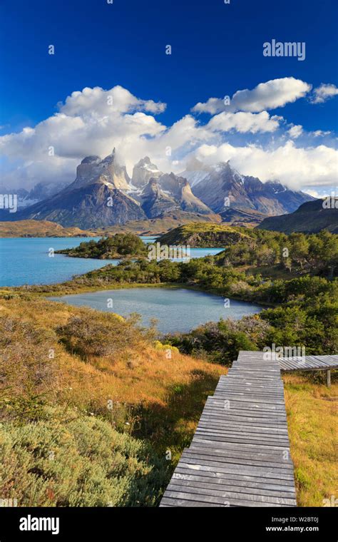 Chile Patagonia Torres Del Paine National Park Unesco Site Cuernos