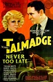 Never Too Late (1935) movie poster