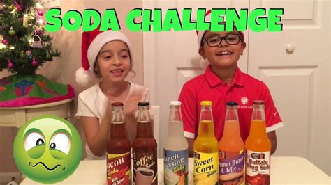 Christmas GROSS SODA CHALLENGE YouTube