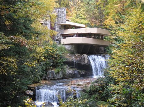 Casa Kaufmann Frank Lloyd Wright House Near Waterfall Waterfall