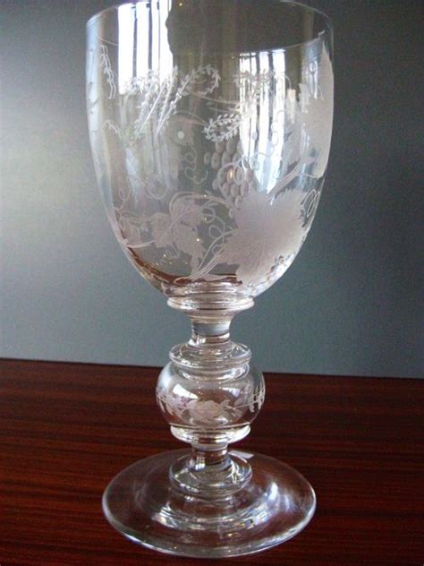 Antiques Atlas Victorian Glass Goblet With Silver 3d In Stem