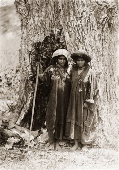 Two Women From Kashmir Portrait Of Two Women From Kashmir Standing At