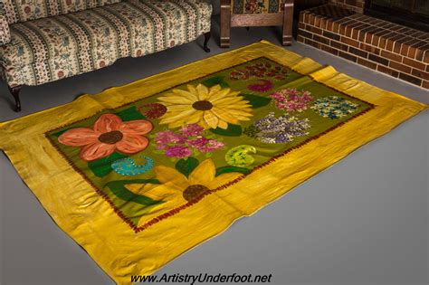 6 X 9 Hand Painted Canvas Floorcloth Hand Painted Canvas Floor