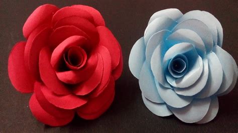 3d Rose Paper Flower How To Make Easy Diy Paper Rose Realistic And
