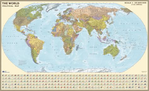 Printable World Map Robinson