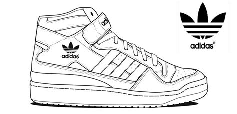 Zapatos Adidas Para Colorear Imprimir E Dibujar Dibujos Colorearcom