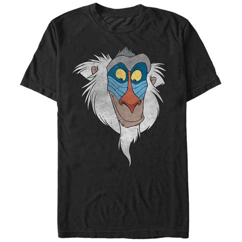 Lion King Men S Rafiki Face T Shirt Black Ebay