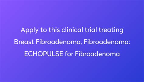 Echopulse For Fibroadenoma Clinical Trial Power