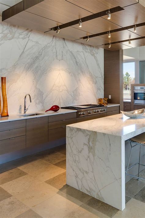 White Kitchen Backsplash Granite Countertops Kitchen Kitchen Marble