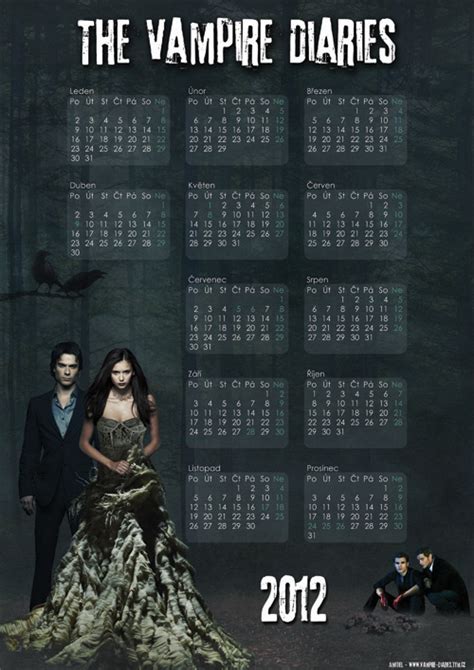 Calendar 2012 The Vampire Diaries By Amitielik On Deviantart